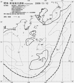 一都三県漁海況速報、関東・東海海況速報(2009/05/12)