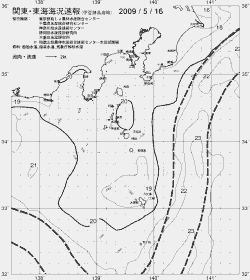 一都三県漁海況速報、関東・東海海況速報(2009/05/16)