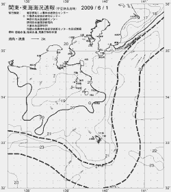 一都三県漁海況速報、関東・東海海況速報(2009/06/01)