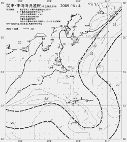 一都三県漁海況速報、関東・東海海況速報(2009/06/04)