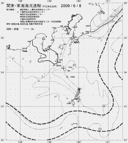 一都三県漁海況速報、関東・東海海況速報(2009/06/08)