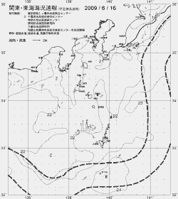 一都三県漁海況速報、関東・東海海況速報(2009/06/16)