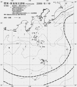 一都三県漁海況速報、関東・東海海況速報(2009/06/19)