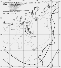 一都三県漁海況速報、関東・東海海況速報(2009/06/22)
