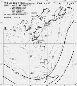 一都三県漁海況速報、関東・東海海況速報(2009/06/26)