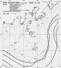 一都三県漁海況速報、関東・東海海況速報(2009/06/28)