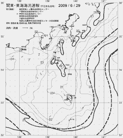 一都三県漁海況速報、関東・東海海況速報(2009/06/29)