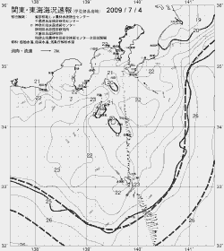 一都三県漁海況速報、関東・東海海況速報(2009/07/04)