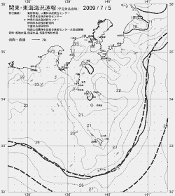 一都三県漁海況速報、関東・東海海況速報(2009/07/05)