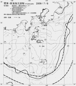 一都三県漁海況速報、関東・東海海況速報(2009/07/06)