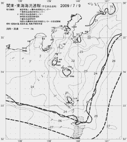 一都三県漁海況速報、関東・東海海況速報(2009/07/09)