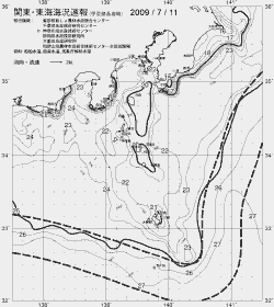 一都三県漁海況速報、関東・東海海況速報(2009/07/11)