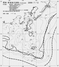 一都三県漁海況速報、関東・東海海況速報(2009/07/12)