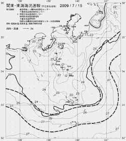 一都三県漁海況速報、関東・東海海況速報(2009/07/15)