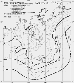 一都三県漁海況速報、関東・東海海況速報(2009/07/18)