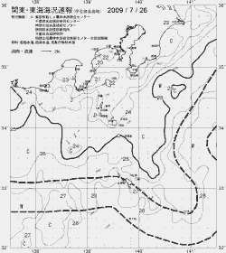 一都三県漁海況速報、関東・東海海況速報(2009/07/26)