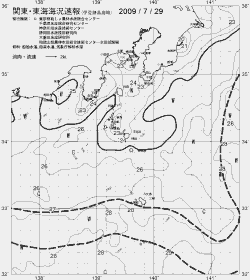 一都三県漁海況速報、関東・東海海況速報(2009/07/29)
