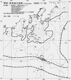 一都三県漁海況速報、関東・東海海況速報(2009/07/30)