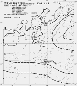 一都三県漁海況速報、関東・東海海況速報(2009/08/05)