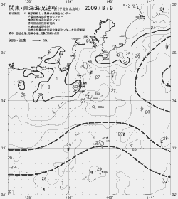 一都三県漁海況速報、関東・東海海況速報(2009/08/09)