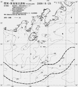 一都三県漁海況速報、関東・東海海況速報(2009/08/23)