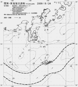 一都三県漁海況速報、関東・東海海況速報(2009/08/24)