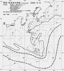 一都三県漁海況速報、関東・東海海況速報(2009/09/06)
