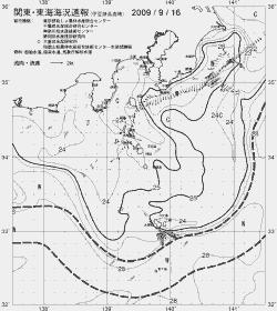 一都三県漁海況速報、関東・東海海況速報(2009/09/16)