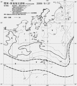 一都三県漁海況速報、関東・東海海況速報(2009/09/27)
