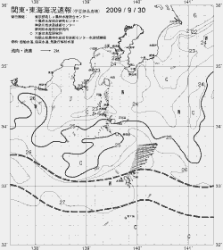 一都三県漁海況速報、関東・東海海況速報(2009/09/30)