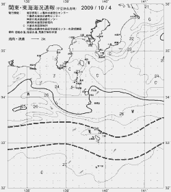 一都三県漁海況速報、関東・東海海況速報(2009/10/04)