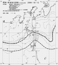 一都三県漁海況速報、関東・東海海況速報(2009/10/12)