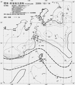 一都三県漁海況速報、関東・東海海況速報(2009/10/14)