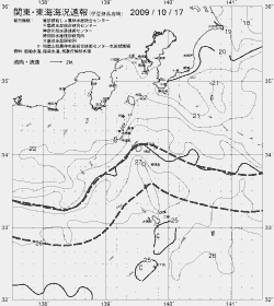 一都三県漁海況速報、関東・東海海況速報(2009/10/17)