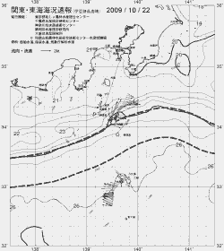一都三県漁海況速報、関東・東海海況速報(2009/10/22)