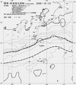 一都三県漁海況速報、関東・東海海況速報(2009/10/23)