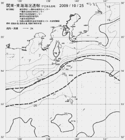一都三県漁海況速報、関東・東海海況速報(2009/10/25)
