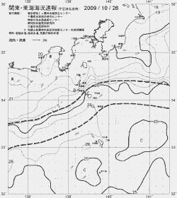 一都三県漁海況速報、関東・東海海況速報(2009/10/26)