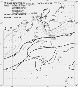一都三県漁海況速報、関東・東海海況速報(2009/10/29)