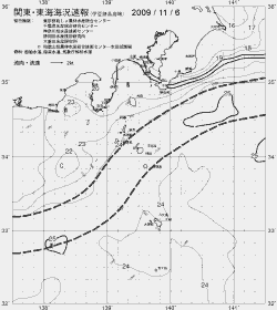一都三県漁海況速報、関東・東海海況速報(2009/11/06)