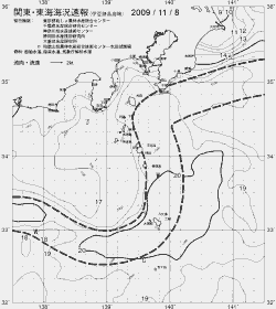 一都三県漁海況速報、関東・東海海況速報(2009/11/08)
