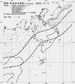 一都三県漁海況速報、関東・東海海況速報(2009/11/09)