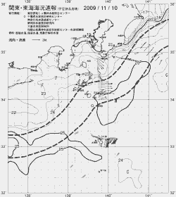 一都三県漁海況速報、関東・東海海況速報(2009/11/10)