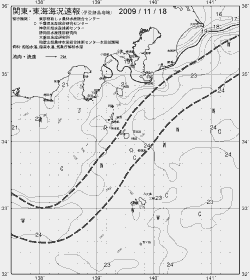 一都三県漁海況速報、関東・東海海況速報(2009/11/18)