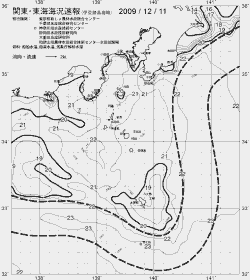 一都三県漁海況速報、関東・東海海況速報(2009/12/11)
