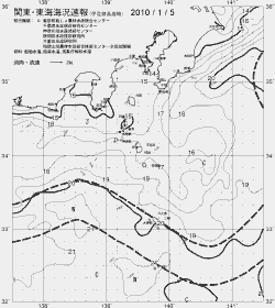 一都三県漁海況速報、関東・東海海況速報(2010/01/05)