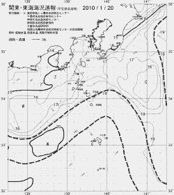 一都三県漁海況速報、関東・東海海況速報(2010/01/20)