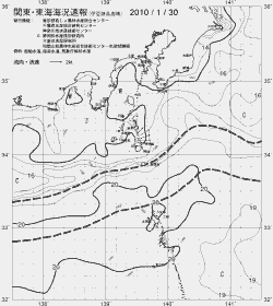 一都三県漁海況速報、関東・東海海況速報(2010/01/30)