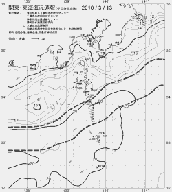 一都三県漁海況速報、関東・東海海況速報(2010/03/13)