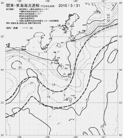 一都三県漁海況速報、関東・東海海況速報(2010/03/31)